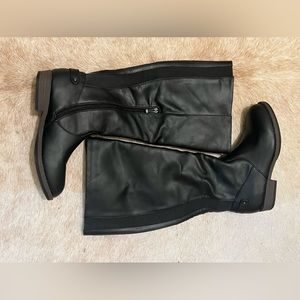 Black tall boots